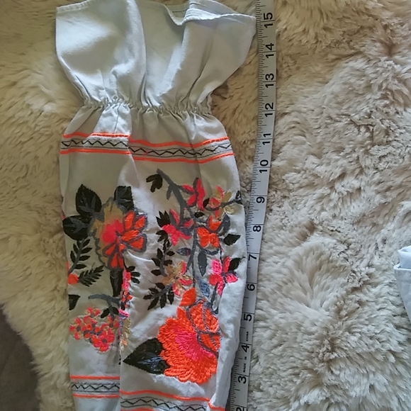 SOLD. Free People Cotton Embroidered Floral Dress. - Picture 7 of 11